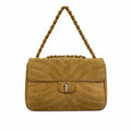 MOSKOWITZ Crossbody Suede Handbag with Chain