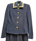 1990s St. John Vintage Navy Knit Two-Piece Suit Marie Gray Design