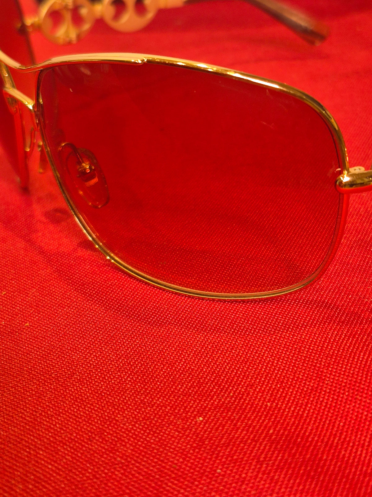 Vintage Gucci GG 2772/S Gold Mariner Chain Link Sunglasses with Case