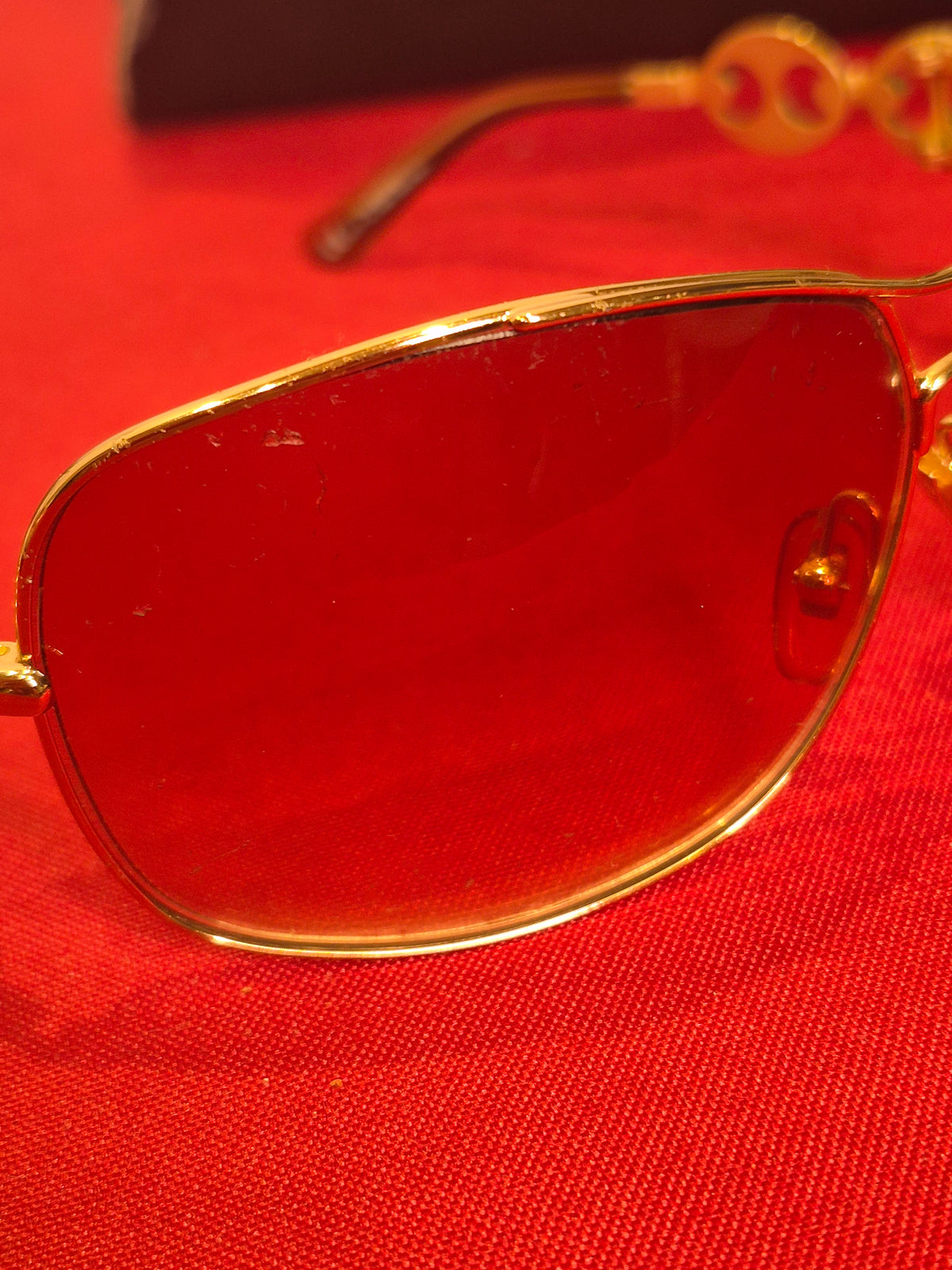 Vintage Gucci GG 2772/S Gold Mariner Chain Link Sunglasses with Case