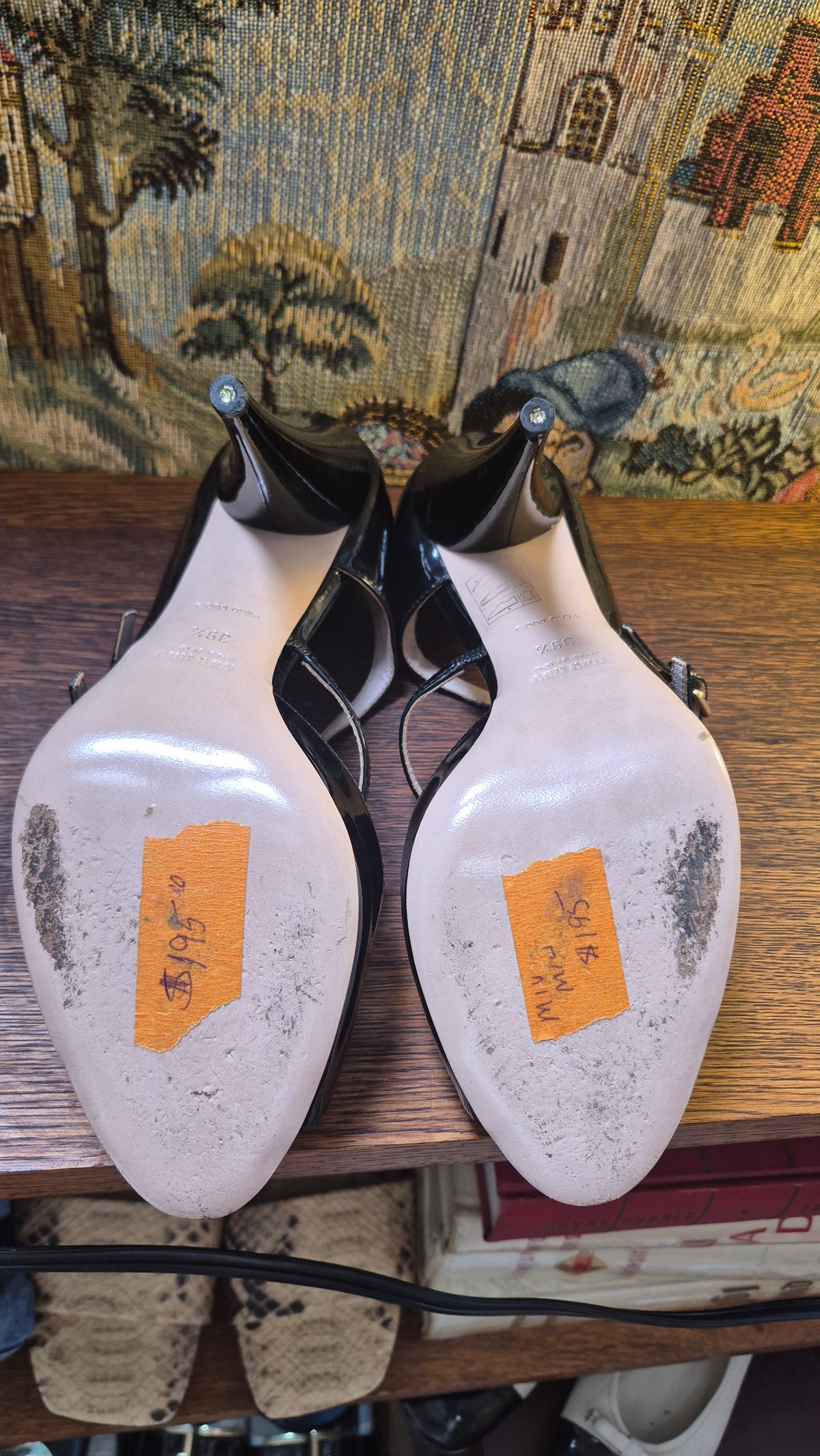 Miu Miu Black Patent Leather Heels