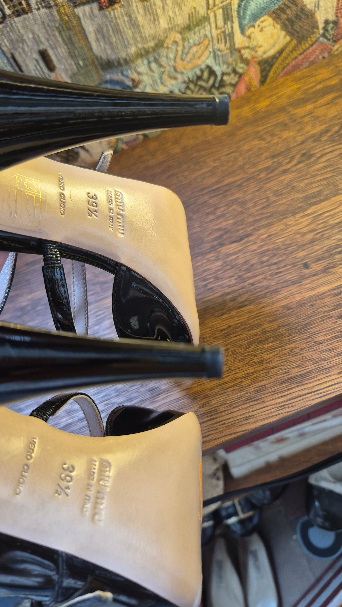 Miu Miu Black Patent Leather Heels