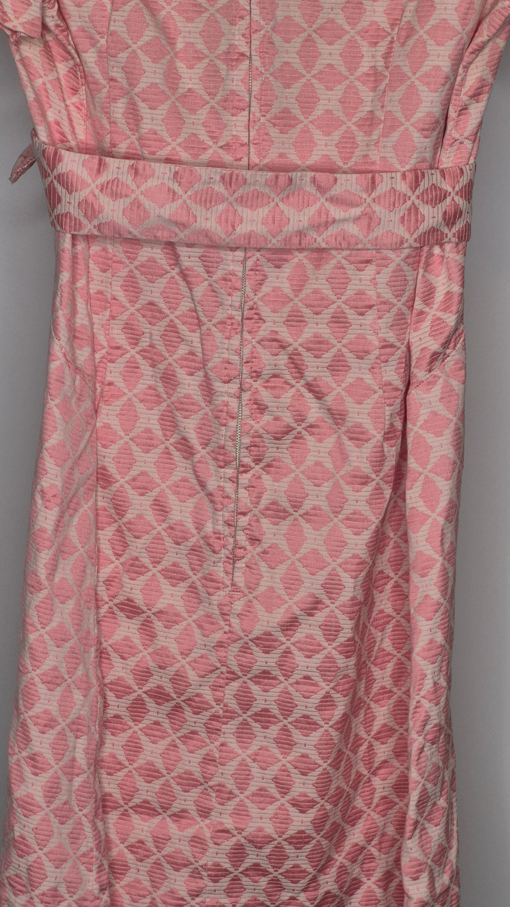 1960s Handmade Pink Jacquard possible Pat Premo Shift Dress