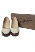 1960s Saks Fifth Avenue "Fenton Last" Two-Tone Leather Spectator Pumps with Original Box