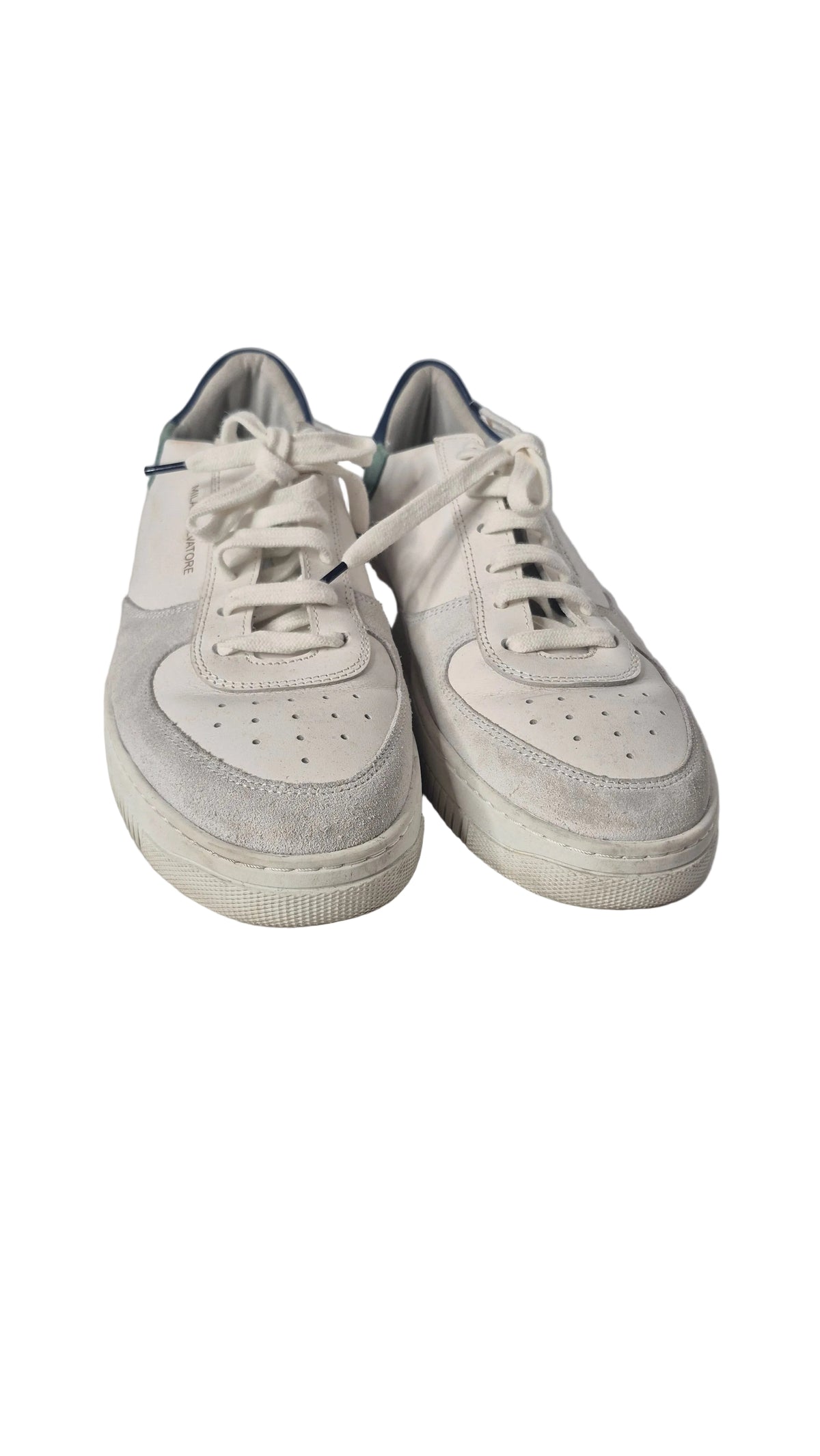 Milan Salvatore "Acquamarina Bold" Men's Handmade Italian Leather Sneakers - Size 11