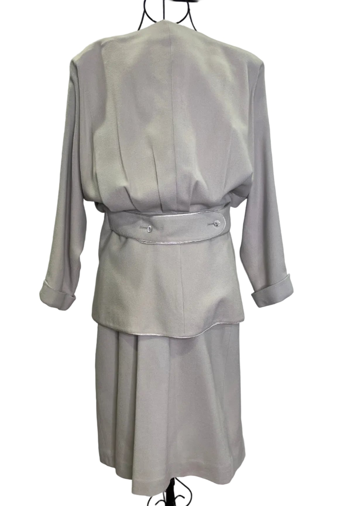 1980s Collectors Piece Nora Miller Dynasty Collection Two-Piece Rhinestone Suit