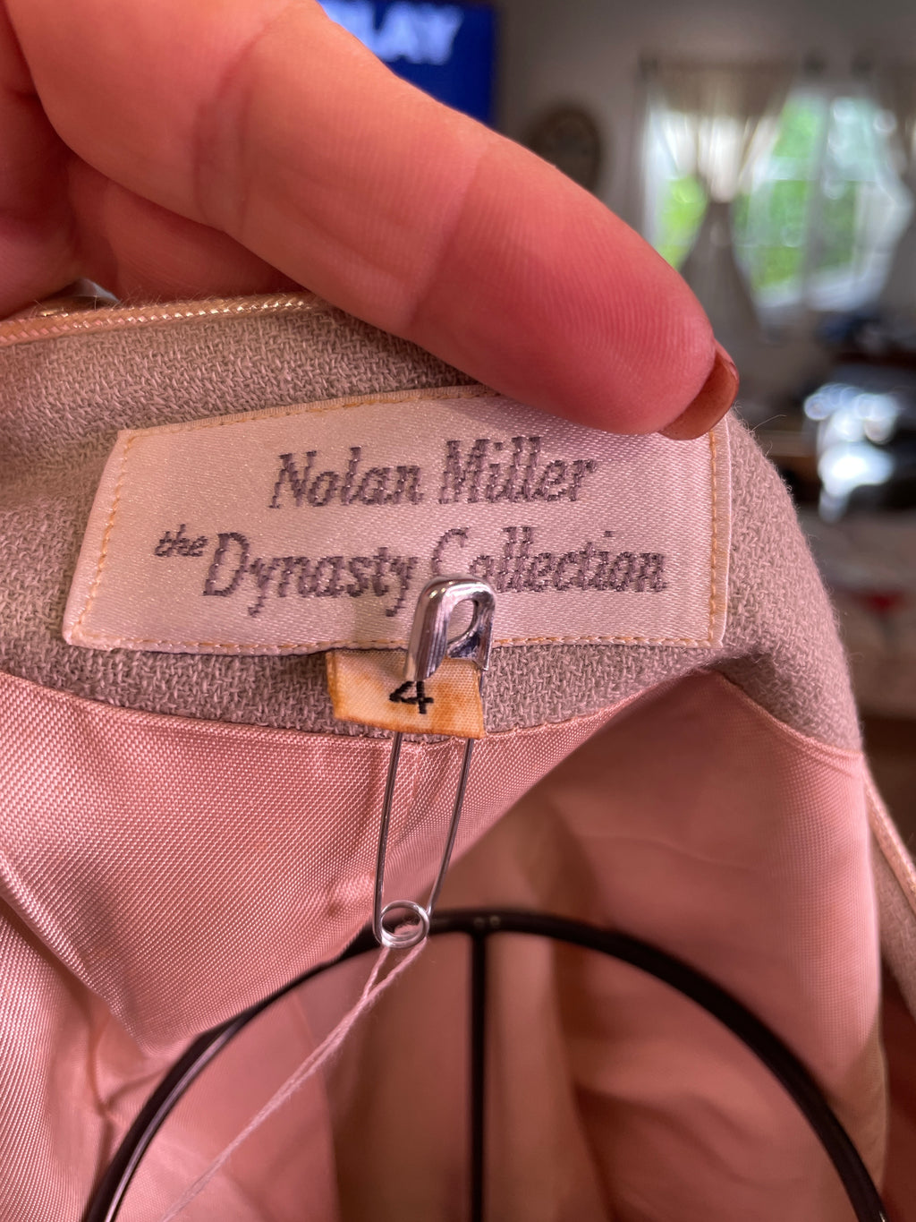 1980s Collectors Piece Nora Miller Dynasty Collection Two-Piece Rhinestone Suit