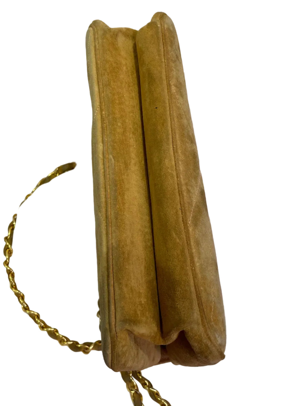 MOSKOWITZ Crossbody Suede Handbag with Chain