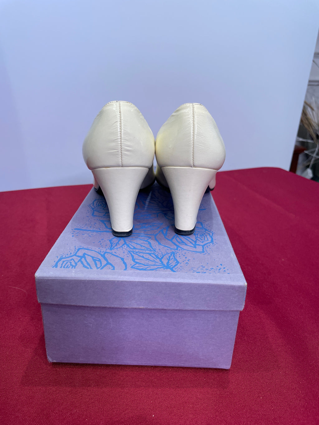 Socialites 1960s White Patent Leather Heels | Size 6½ | Made in USA