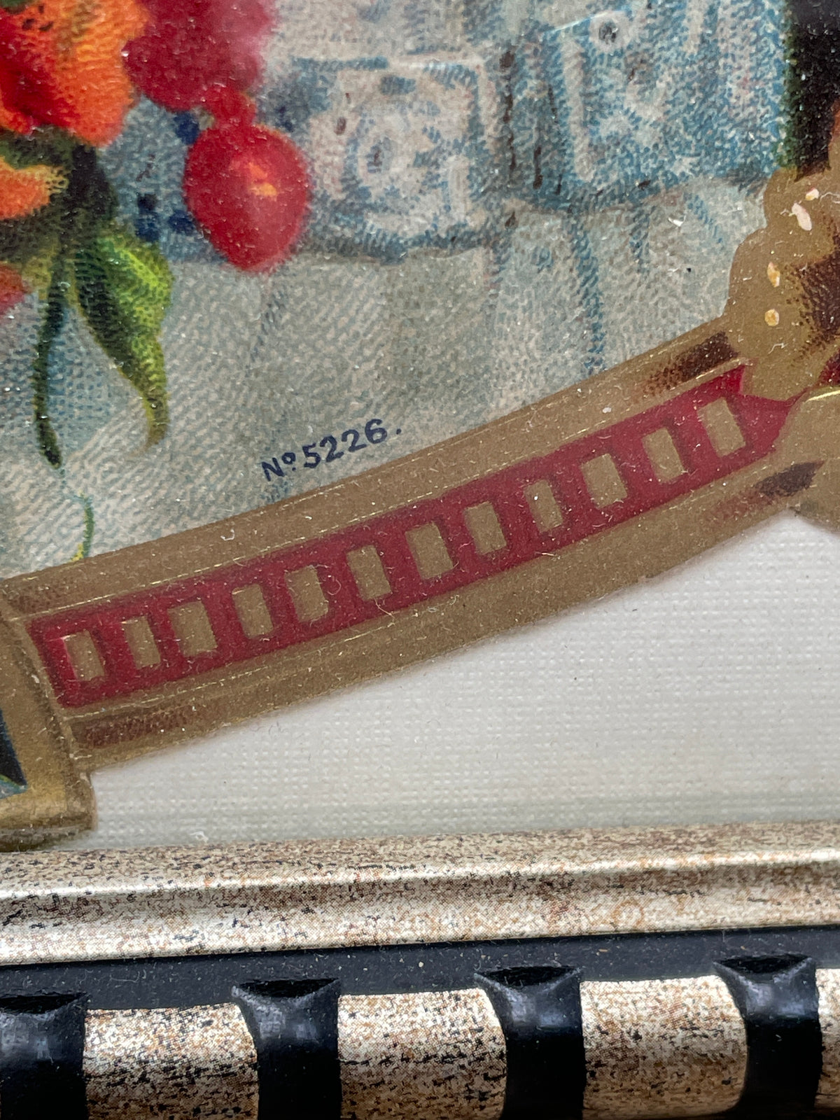 1900s Original Cognac Cigar Antique Advertising Excellent framed Antique
