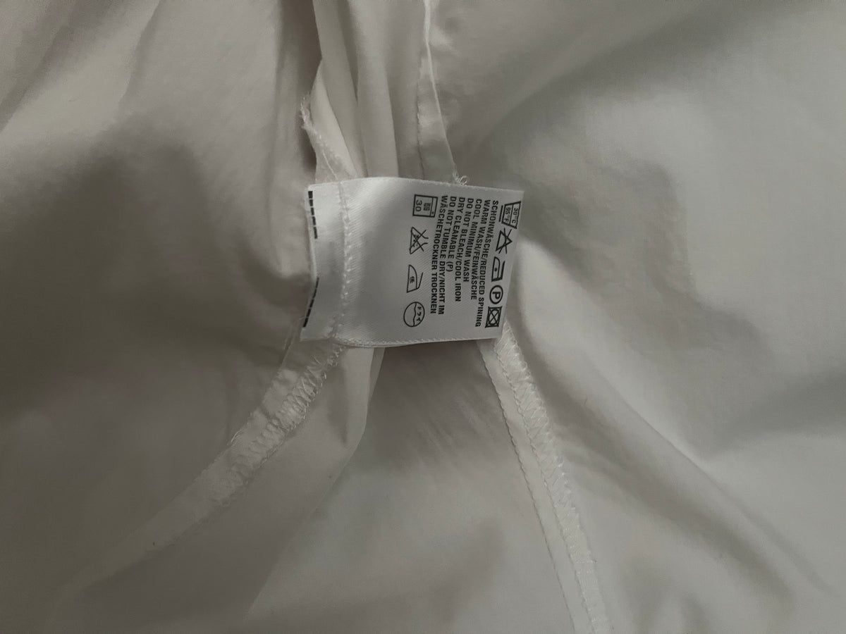 Escada Vintage White Blouse with Tie Waist Size Small