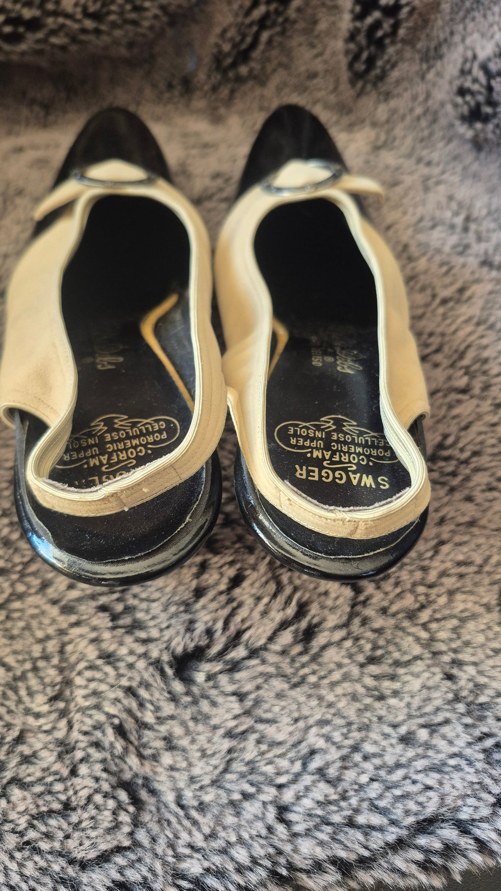 Vintage Palter DeLiso “Swagger” Slingback Patten Suede Pumps size 7