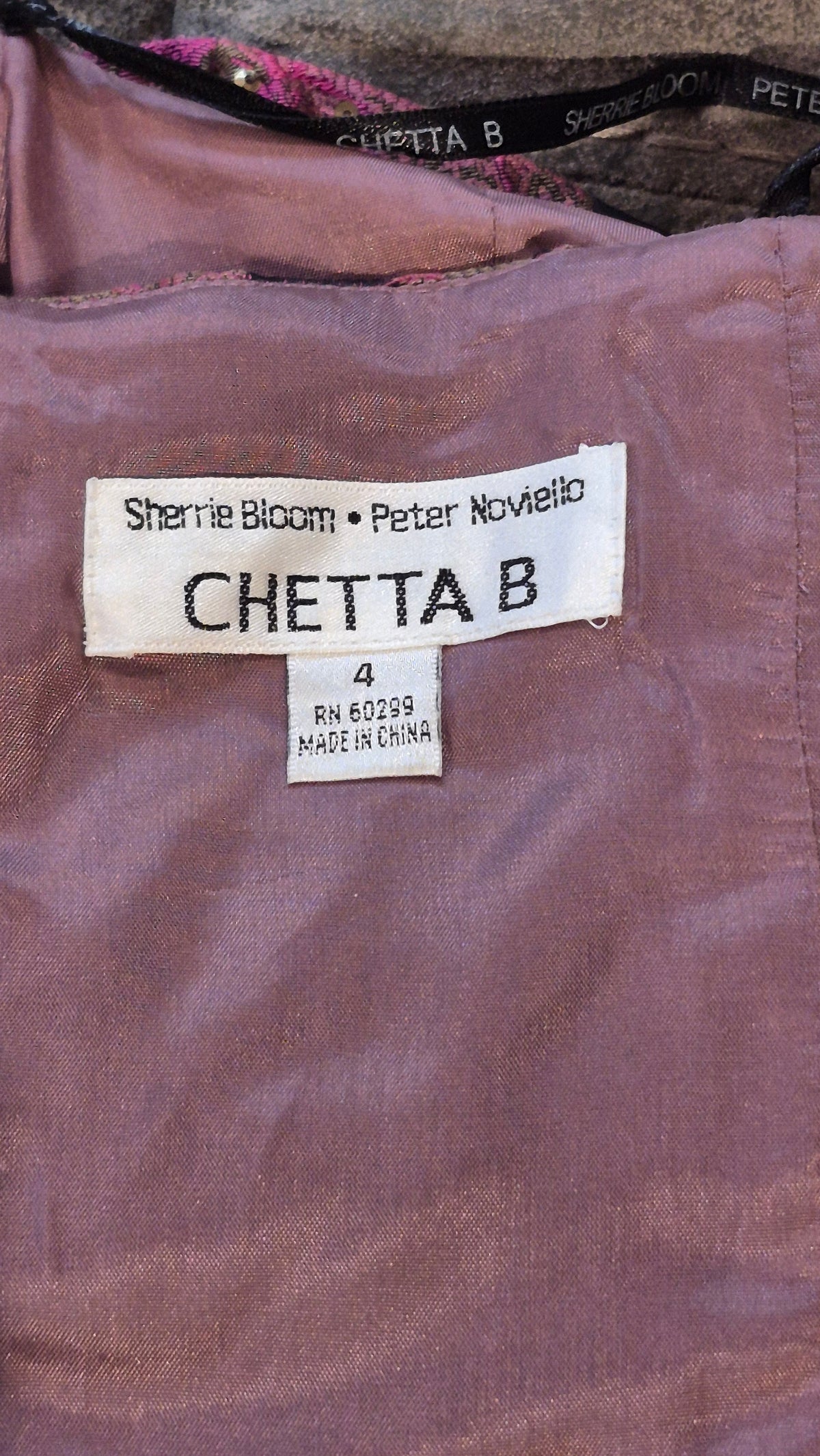 1990s Chetta B Evening Deadstock Metallic Brocade Corset Top Y2K Vintage