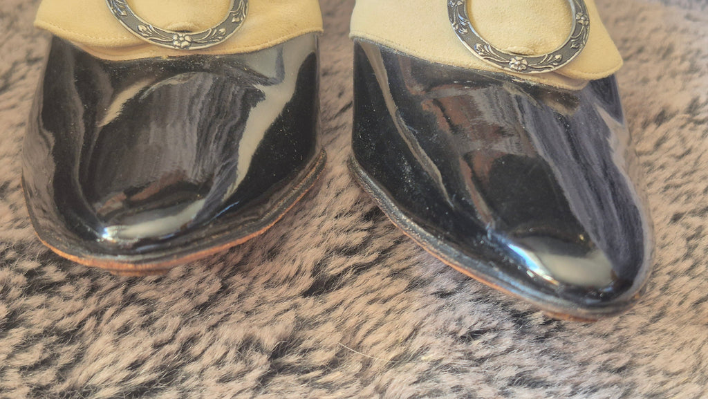 Vintage Palter DeLiso “Swagger” Slingback Patten Suede Pumps size 7
