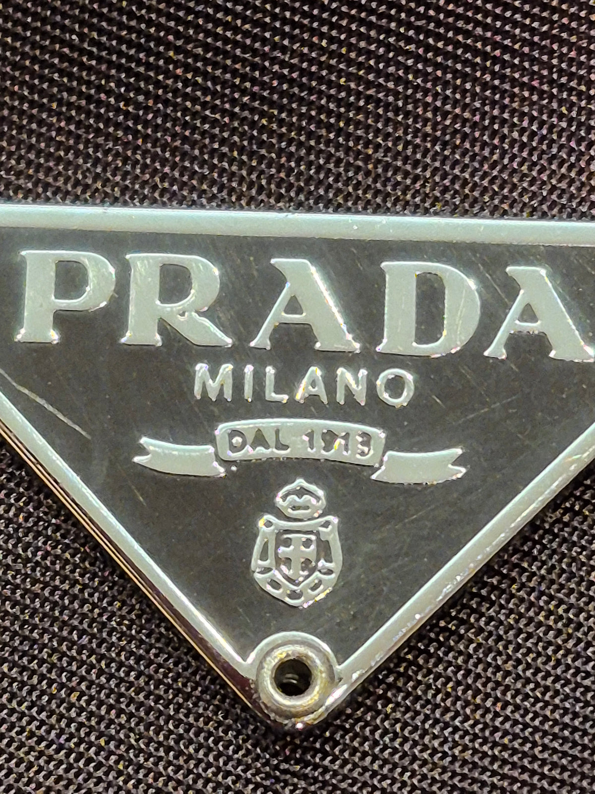 Prada Vintage Brown Tessuto Nylon Crossbody Messenger Bag — 1990s Authenticated