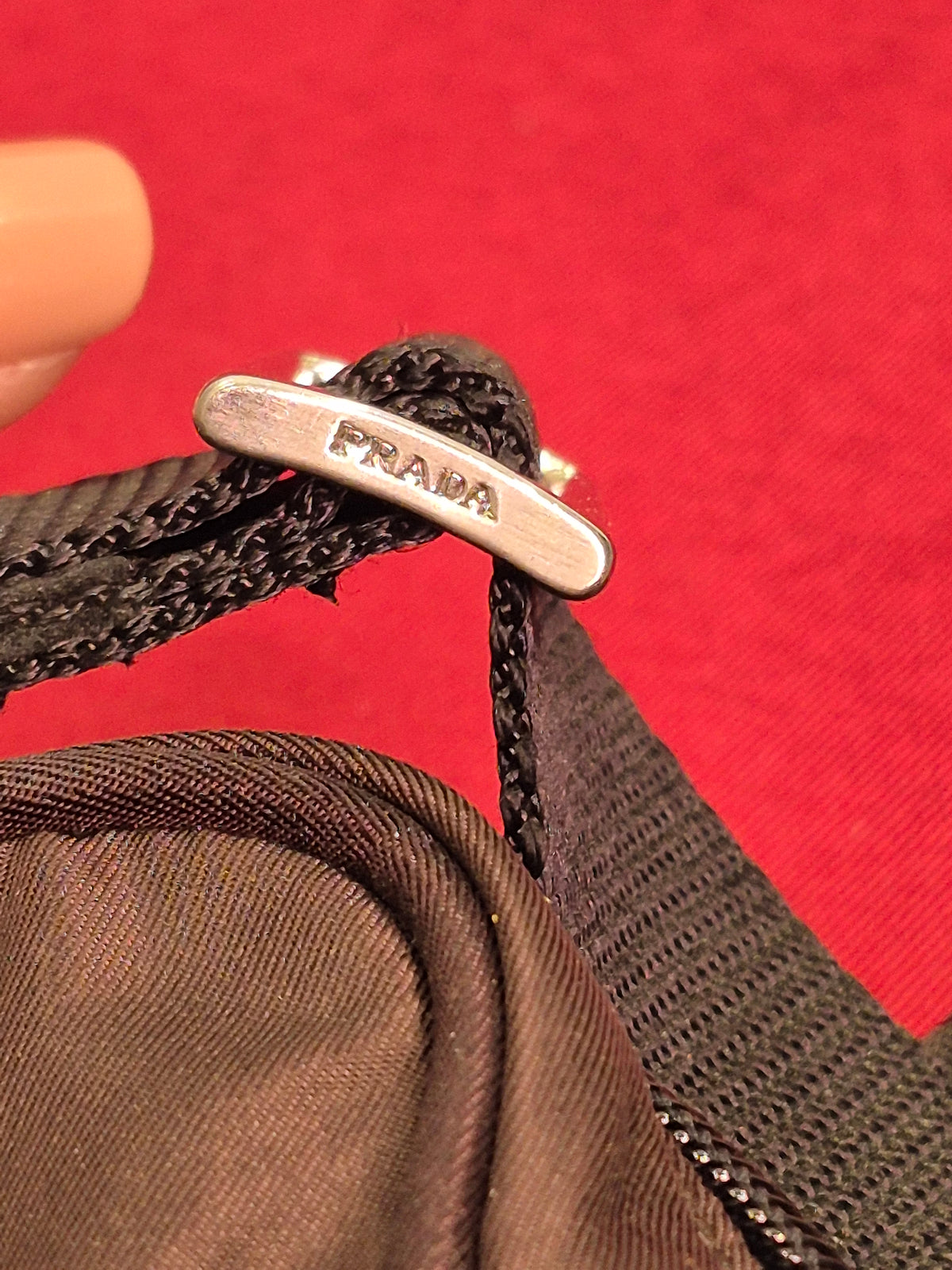Prada Vintage Brown Tessuto Nylon Crossbody Messenger Bag — 1990s Authenticated