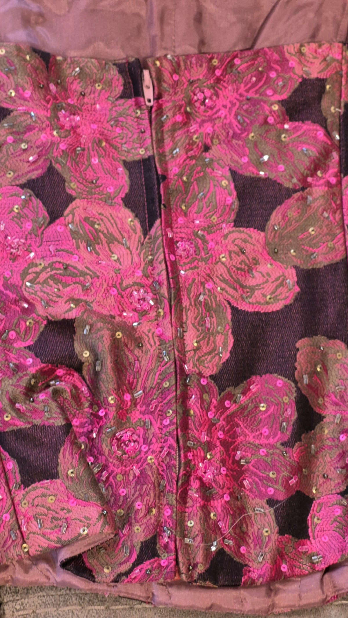 1990s Chetta B Evening Deadstock Metallic Brocade Corset Top Y2K Vintage